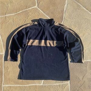 Vintage Old College Inn Jacket Navy Blue/Brown Size XL